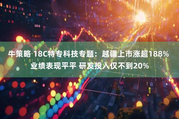 牛策略 18C特专科技专题：越疆上市涨超188% 业绩表现平平 研发投入仅不到20%